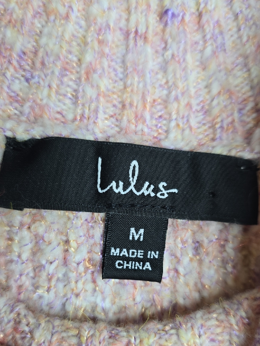 Lulus Chic For The Day Pink Multiknit Sleeveless Neck Sweater Tank - Picture 8 of 9